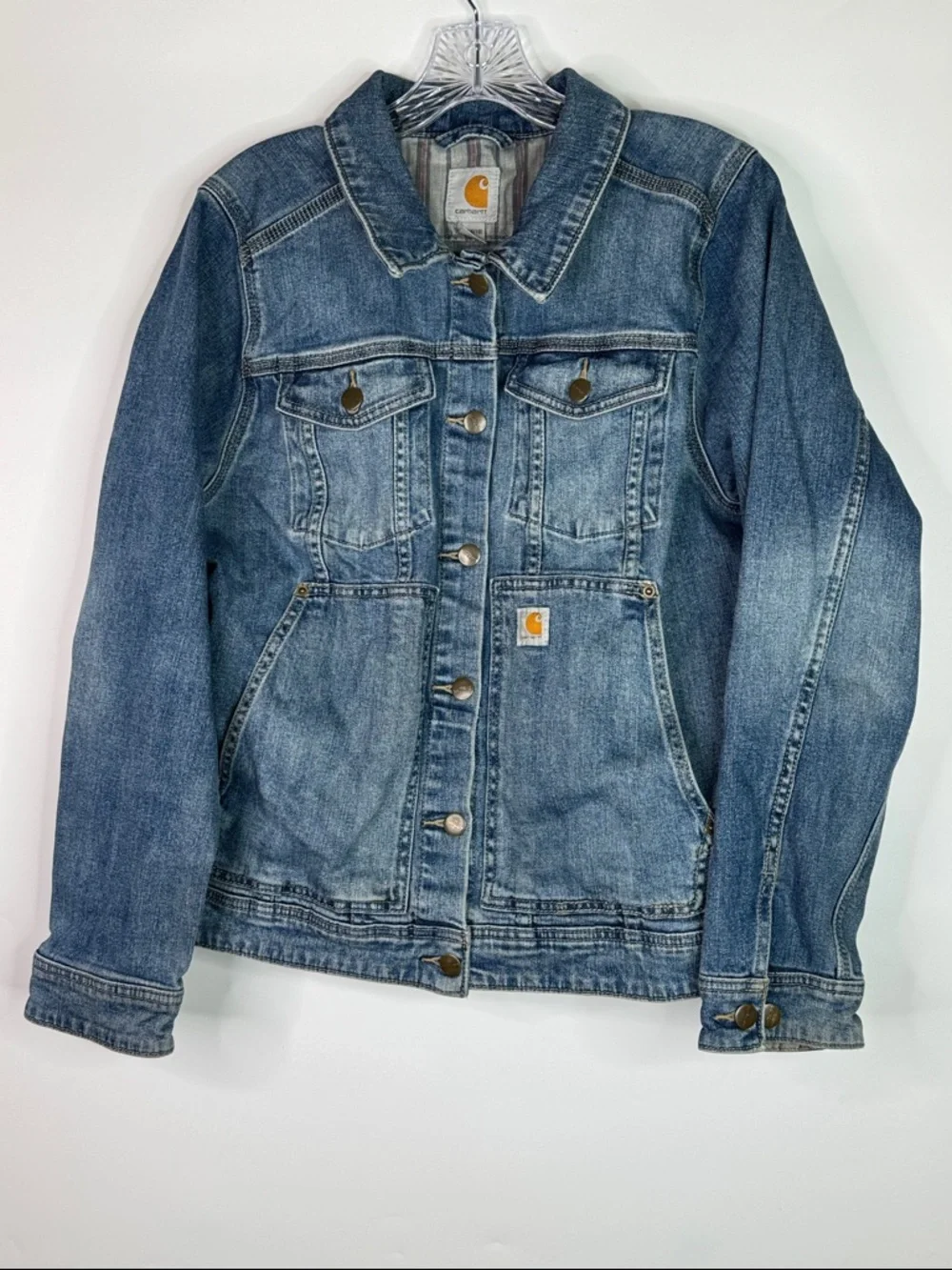 Carhartt 102970 414 Benson Denim Jacket Size XL - Picture 1 of 5